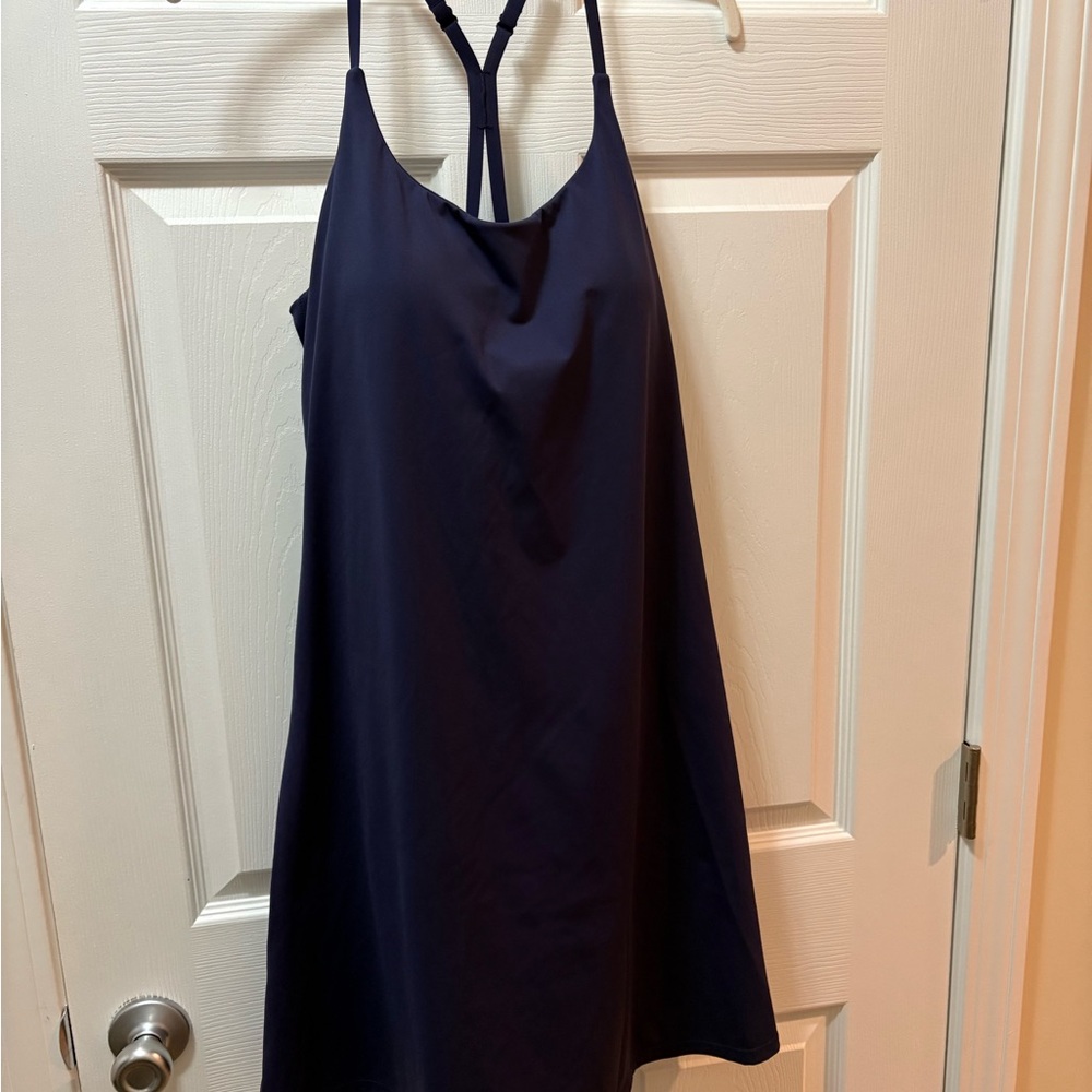 Halara Navy Blue Halter Dress